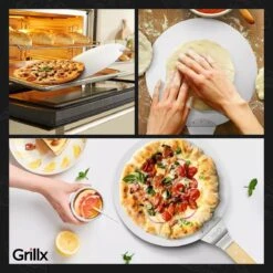 GrillX Pizzaschep Met Pizzasnijder - 30cm - In Luxe Doos - Pizzaspatel Voor BBQ & Oven - BBQ Accesoires Gereedschap -Optimaal Barbecue Winkel 1200x1200 385