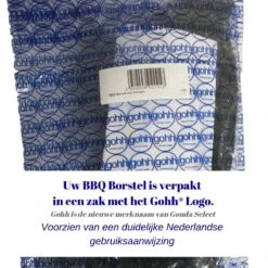 Gohh BBQ Borstel Met Schraper - Schoonmaakborstel - Barbecue Krabber Met Handige Bewaarzak 2 In 1 -Optimaal Barbecue Winkel 1200x1200 392
