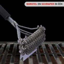 BBQ Borstel Staal RVS Reinigingsborstel Barbecue Grill Accessoires -Optimaal Barbecue Winkel 1200x1200 451