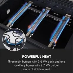 Klarstein Kingsville Double Barbecue - Houtskool- En Gasbarbecue - Smoker BBQ - Inclusief Deksels En Thermometer - Met 2 Roosters - Zwart -Optimaal Barbecue Winkel 1200x1200 49