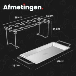 GrillX Kippenvleugelhouder - Kiphouder Voor BBQ & Oven - RVS - BBQ Accesoires 13 GrillX Kippenvleugelhouder - Kiphouder Voor BBQ & Oven - RVS - BBQ Accesoires -Optimaal Barbecue Winkel 1200x1200 517