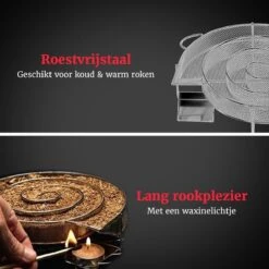 GrillX Cold Smoke Generator Met 1KG Kersen Rookmot - 6 Liter - Smokerbox - RVS Rookbox - Rookgenerator - Koud Roken - BBQ Accesoires -Optimaal Barbecue Winkel 1200x1200 547