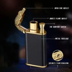 Dragon Lighter - Draak Aansteker - Dual Flame - Vuur Aansteker - Verschillende Vlamgrootte - Hervulbaar - WBV™ 5 Dragon Lighter - Draak Aansteker - Dual Flame - Vuur Aansteker - Verschillende Vlamgrootte - Hervulbaar - WBV™ -Optimaal Barbecue Winkel 1200x1200 559