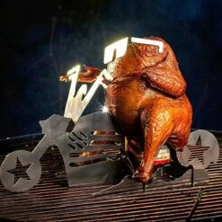 GrillX Beer Can Chicken Houder - Kiphouder Motorcycle - BBQ Accesoires - Bierkip - Barbeque Gereedschap - Chicken Sitter -Optimaal Barbecue Winkel 1200x1200 561