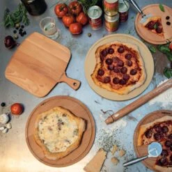 Boska Pizzaschep Amigo - Voor Warme En Koude Pizza - Kort Handvat - Beukenhout - 30 Cm Breed -Optimaal Barbecue Winkel 1200x1200 580