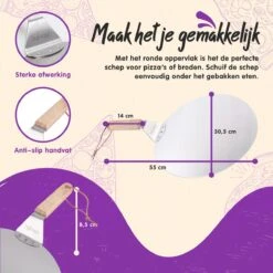 Nowad Pizzaschep RVS Rond Voor BBQ En Oven - 30,5 Cm - Pizzaspatel - Taartschep - Houten Handvat - Ophangbaar - Rond - Vaatwasbestendig - Keukenaccessoires 27 Nowad Pizzaschep RVS Rond Voor BBQ En Oven - 30,5 Cm - Pizzaspatel - Taartschep - Houten Handvat - Ophangbaar - Rond - Vaatwasbestendig - Keukenaccessoires -Optimaal Barbecue Winkel 1200x1200 591