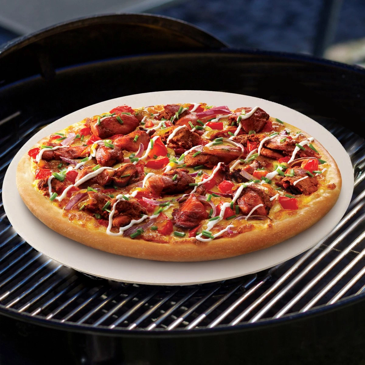 MaxxHome Pizzasteen - BBQ Steen - Pizzasteen Voor De Lekkerste Bereiding Van Een Pizza Op Jouw Barbecue Of In De Oven - Pizza Steen Rond - Medium (33 Cm) 3 MaxxHome Pizzasteen - BBQ Steen - Pizzasteen Voor De Lekkerste Bereiding Van Een Pizza Op Jouw Barbecue Of In De Oven - Pizza Steen Rond - Medium (33 Cm) - Afbeelding 3