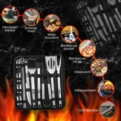 GrillX Barbecue Gereedschap Set - 19-delig - Inclusief Luxe Draagtas - BBQ Accesoires - Gereedschapset 13 GrillX Barbecue Gereedschap Set - 19-delig - Inclusief Luxe Draagtas - BBQ Accesoires - Gereedschapset -Optimaal Barbecue Winkel 1200x1200 640