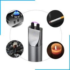 Aansteker Elektrisch - Plasma Aansteker - Aansteker Voor Kaarsen - Oplaadbaar Met USB Kabel - Windproof - SEVEND® -Optimaal Barbecue Winkel 1200x1200 656