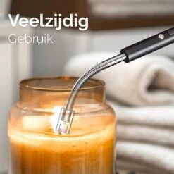 Dailygoods® Elektrische Aansteker - Plasma Aansteker - Oplaadbaar - Gift Set - Zwart -Optimaal Barbecue Winkel 1200x1200 669