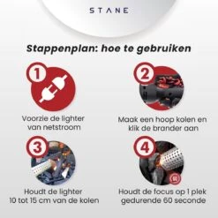 Bbq Aansteker Electrisch - Looftlighter - Bbq Starter - Bbq Accesoires - One Minute Lighter - Incl. Bbq Handschoenen - ®Stane -Optimaal Barbecue Winkel 1200x1200 673