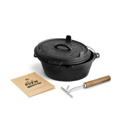 Burnhard Gietijzeren Dutch Oven - Little John 3,8 L -Optimaal Barbecue Winkel 1200x1200 681
