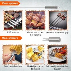 BBQ Accesoires Gereedschapset Koffer Set Tang Borstel Schort Barbecue Dagdeals - Chef Cook BBQ Accessoires Set 14 BBQ Accesoires Gereedschapset Koffer Set Tang Borstel Schort Barbecue Dagdeals - Chef Cook BBQ Accessoires Set -Optimaal Barbecue Winkel 1200x1200 72