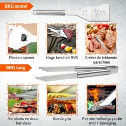BBQ Accesoires Gereedschapset Koffer Set Tang Borstel Schort Barbecue Dagdeals - Chef Cook BBQ Accessoires Set 15 BBQ Accesoires Gereedschapset Koffer Set Tang Borstel Schort Barbecue Dagdeals - Chef Cook BBQ Accessoires Set -Optimaal Barbecue Winkel 1200x1200 73