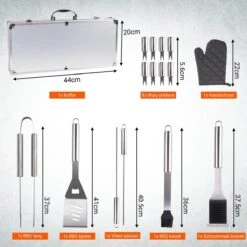 BBQ Accesoires Gereedschapset Koffer Set Tang Borstel Schort Barbecue Dagdeals - Chef Cook BBQ Accessoires Set 18 BBQ Accesoires Gereedschapset Koffer Set Tang Borstel Schort Barbecue Dagdeals - Chef Cook BBQ Accessoires Set -Optimaal Barbecue Winkel 1200x1200 76