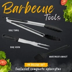 BBQ Gereedschapset - Opbergtas - BBQ Accessoires - BBQ Tang - BBQ Set - BBQ Borstel - BBQ Gereedschap - Roestvrij Staal 10 BBQ Gereedschapset - Opbergtas - BBQ Accessoires - BBQ Tang - BBQ Set - BBQ Borstel - BBQ Gereedschap - Roestvrij Staal -Optimaal Barbecue Winkel 1200x1200 800