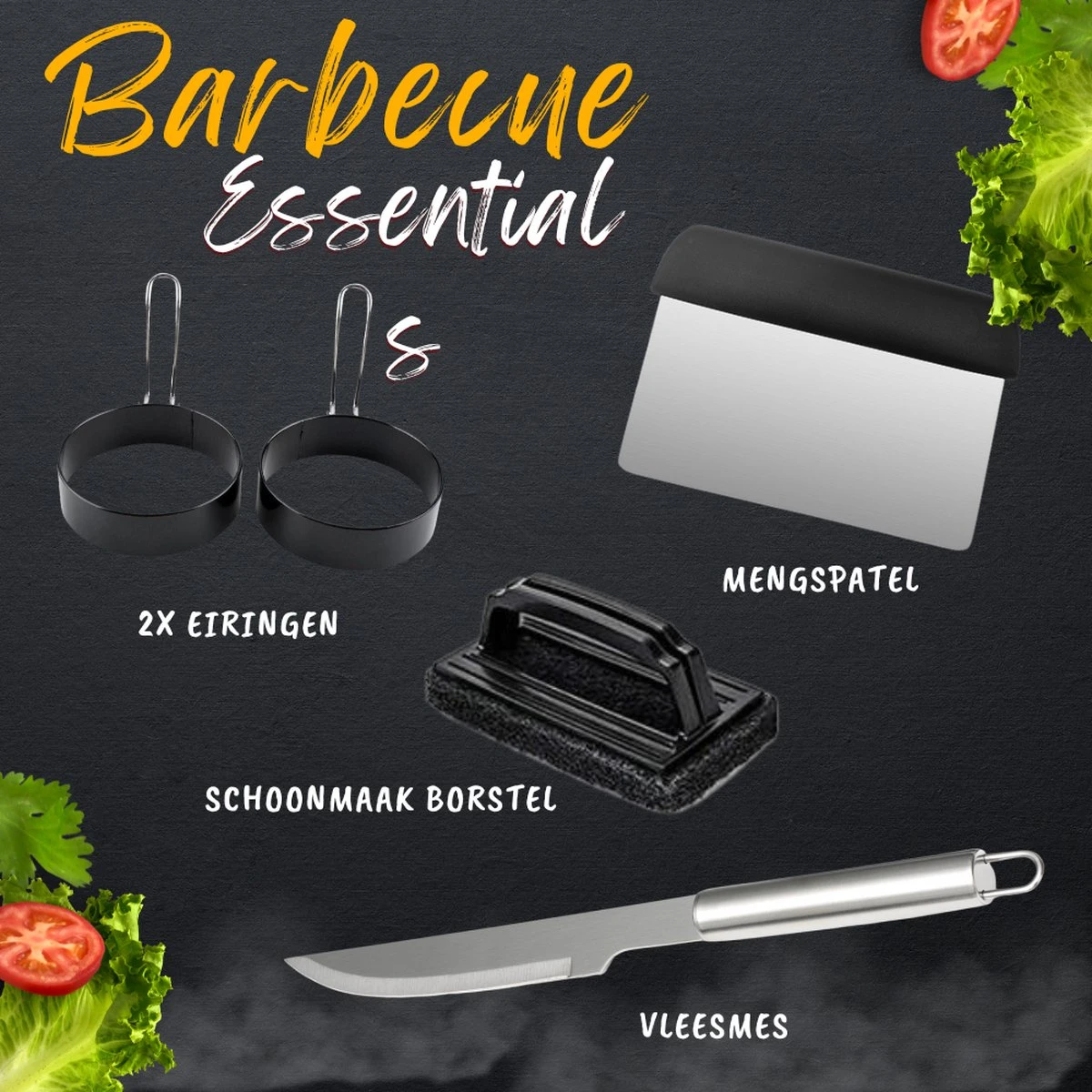 BBQ Gereedschapset - Opbergtas - BBQ Accessoires - BBQ Tang - BBQ Set - BBQ Borstel - BBQ Gereedschap - Roestvrij Staal 6 BBQ Gereedschapset - Opbergtas - BBQ Accessoires - BBQ Tang - BBQ Set - BBQ Borstel - BBQ Gereedschap - Roestvrij Staal - Afbeelding 6