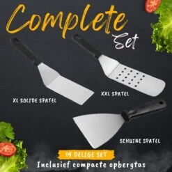 BBQ Gereedschapset - Opbergtas - BBQ Accessoires - BBQ Tang - BBQ Set - BBQ Borstel - BBQ Gereedschap - Roestvrij Staal 14 BBQ Gereedschapset - Opbergtas - BBQ Accessoires - BBQ Tang - BBQ Set - BBQ Borstel - BBQ Gereedschap - Roestvrij Staal -Optimaal Barbecue Winkel 1200x1200 804