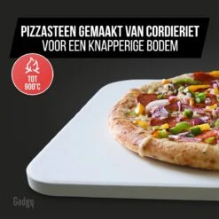Gadgy Pizzasteen Met Pizzaschep – Cordieriet Voor Knapperige Pizzabodem – Pizzasteen Voor BBQ, Oven Of Kamado - Pizzaspatel - Pizza Set 10 Gadgy Pizzasteen Met Pizzaschep – Cordieriet Voor Knapperige Pizzabodem – Pizzasteen Voor BBQ, Oven Of Kamado - Pizzaspatel - Pizza Set -Optimaal Barbecue Winkel 1200x1200 816