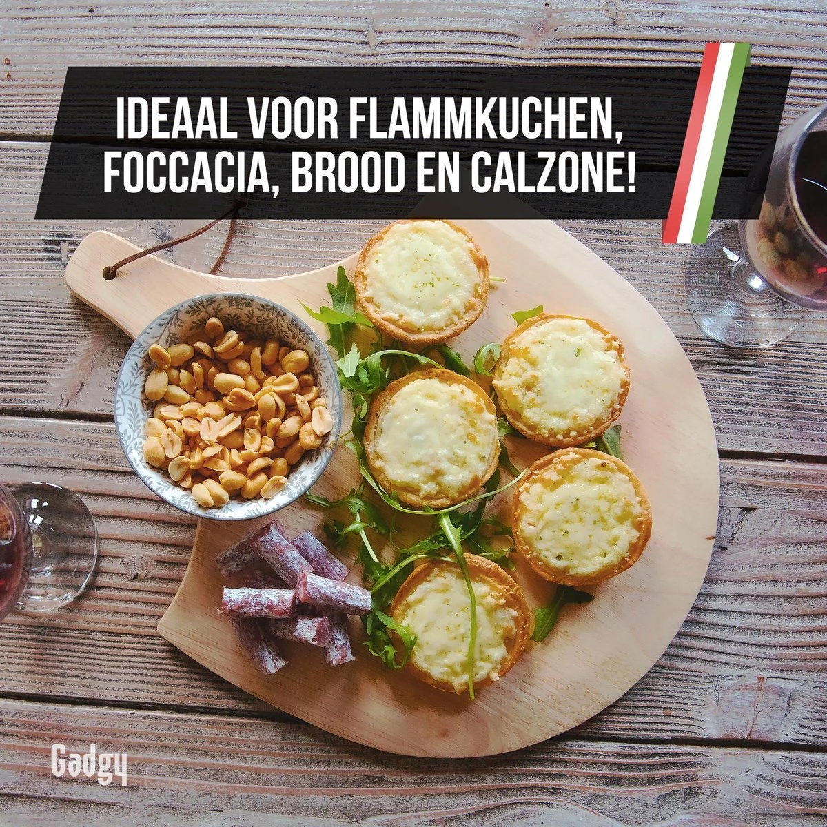 Gadgy Pizzasteen Met Pizzaschep – Cordieriet Voor Knapperige Pizzabodem – Pizzasteen Voor BBQ, Oven Of Kamado - Pizzaspatel - Pizza Set 6 Gadgy Pizzasteen Met Pizzaschep – Cordieriet Voor Knapperige Pizzabodem – Pizzasteen Voor BBQ, Oven Of Kamado - Pizzaspatel - Pizza Set - Afbeelding 6