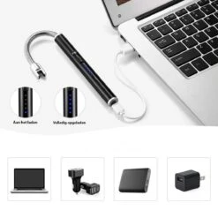 Oplaadbare Lange Elektrische Aansteker Buigbaar - Buigbare Aansteker - Duurzame Plasma Aansteker - Inclusief Cadeauverpakking - BBQ - Kaarsen - Zwart -Optimaal Barbecue Winkel 1200x1200 830