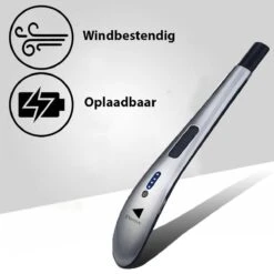 Oplaadbare Lange Elektrische Aansteker - Zilver - Duurzame Plasma Aansteker - Inclusief Cadeauverpakking - BBQ - Kaarsen -Optimaal Barbecue Winkel 1200x1200 875