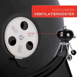 BBQ Collection Houtskoolbarbecue - Kogelbarbecue 45 X 60 Centimeter - Ronde Barbecue - Barbecue Op Wielen - Zwart - Metaal -Optimaal Barbecue Winkel 1200x1200 95