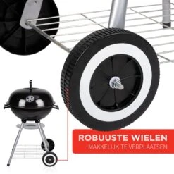 BBQ Collection Houtskoolbarbecue - Kogelbarbecue 45 X 60 Centimeter - Ronde Barbecue - Barbecue Op Wielen - Zwart - Metaal -Optimaal Barbecue Winkel 1200x1200 97