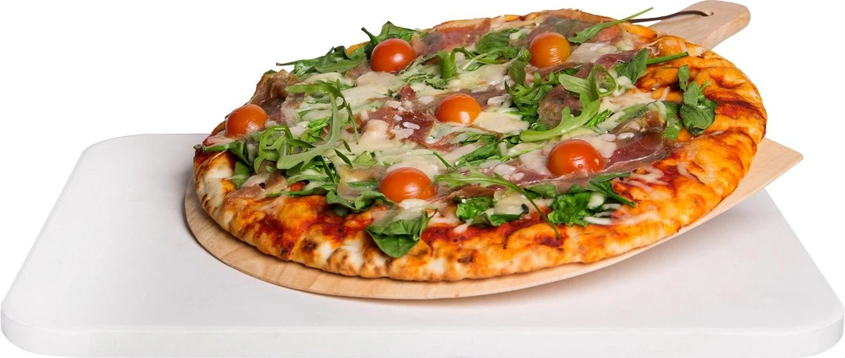 Gadgy Pizzasteen Met Pizzaschep – Cordieriet Voor Knapperige Pizzabodem – Pizzasteen Voor BBQ, Oven Of Kamado - Pizzaspatel - Pizza Set 8 Gadgy Pizzasteen Met Pizzaschep – Cordieriet Voor Knapperige Pizzabodem – Pizzasteen Voor BBQ, Oven Of Kamado - Pizzaspatel - Pizza Set - Afbeelding 8