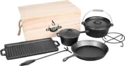 EL Fuego Dutch Oven Set Gietijzer 7-delig -Optimaal Barbecue Winkel 1200x637
