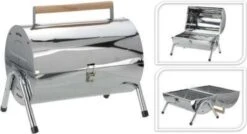BBQ Collection Houtskoolbarbecue - Cilinder - Chroom -Optimaal Barbecue Winkel 1200x651