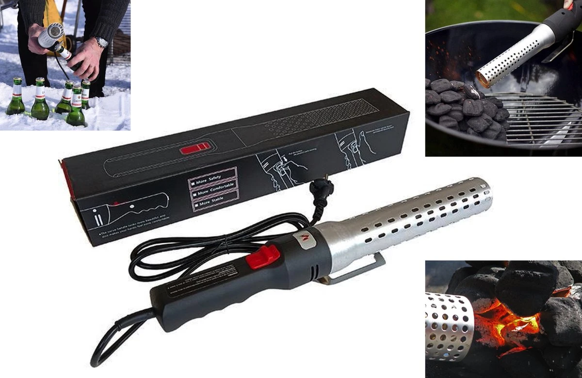 Elektrische BBQ - Looftlighter Alternatief - Grill Aansteker - Houtskool En Briketten Aansteken Zonder De Smaak Van Jouw Gerechten Aan Te Tasten Door Gebruik Van Chemische Aanmaakblokjes! 1 Elektrische BBQ - Looftlighter Alternatief - Grill Aansteker - Houtskool En Briketten Aansteken Zonder De Smaak Van Jouw Gerechten Aan Te Tasten Door Gebruik Van Chemische Aanmaakblokjes!