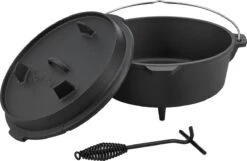 Dutch Oven Enkhuizen Met Deksel Gietijzer Zwart - 4 Varianten -Optimaal Barbecue Winkel 1200x780 4
