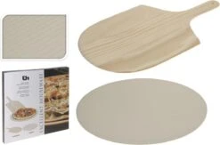 Merkloos Excellent Houseware Pizza-baksteen - Met Pizza-schep -Optimaal Barbecue Winkel 1200x792 1