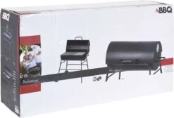 BBQ XL Houtskoolbarbecue - Cilindervorm - Grilloppervlak (LxB) 71 X 35 Cm - Zwart -Optimaal Barbecue Winkel 1200x814