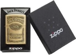 Aansteker Zippo Jack Daniel's Label Brass Emblem -Optimaal Barbecue Winkel 1200x869 2