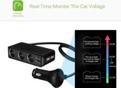 WiseGoods - Premium Auto Sigarettenaansteker Splitter - 4 Poorten USB - Autolader USB - Autolader Splitter - 12V Splitter -Optimaal Barbecue Winkel 1200x870 4