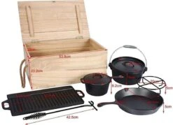 EL Fuego Dutch Oven Set Gietijzer 7-delig -Optimaal Barbecue Winkel 1200x872 2