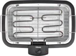 Tristar BQ-2813 Electrische Tafelbarbecue - Grilloppervlak (LxB) 38x22 Cm - 2000W - Zwart -Optimaal Barbecue Winkel 1200x885