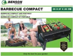 Benson Barbecue Compact - Met Handvat - 35 X 27 X 20 Cm -Optimaal Barbecue Winkel 1200x916