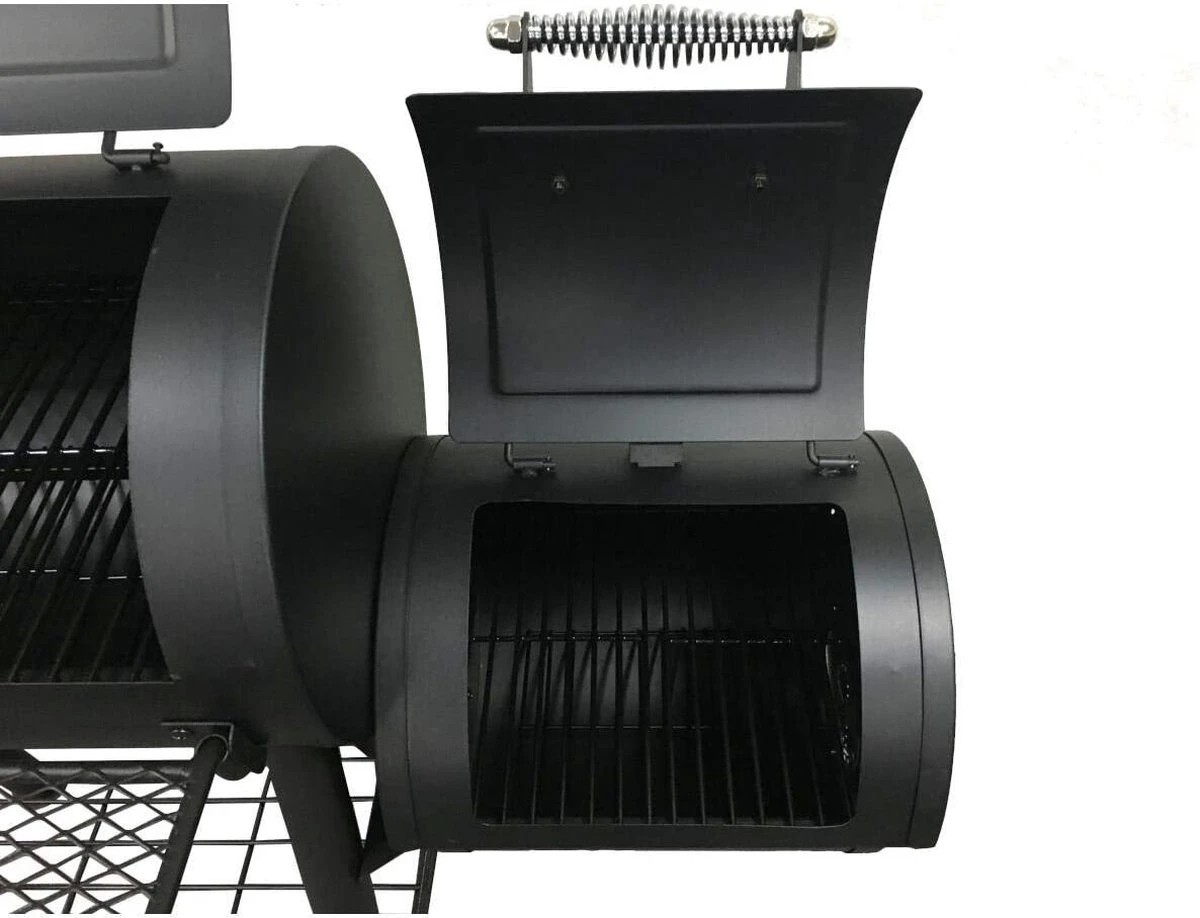 Fire Beam Houtskool Barbecue - Grilloppervlak (LxB) 35 X 66 Cm - Smoker - Zwart 6 Fire Beam Houtskool Barbecue - Grilloppervlak (LxB) 35 X 66 Cm - Smoker - Zwart - Afbeelding 6