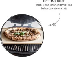 Boska Pizzasteen Deluxe Rechthoek - Voor De Oven - Knapperige Pizza's - 40x32 Cm - BBQ Accessoires -Optimaal Barbecue Winkel 1200x942