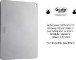 Pizzasteen Van Staal – Pizza Steen - Pizza En Brood Bakken - 40 X 30 X 0,6 Cm - Cadeau Voor Man - Kitchen Steel By Qwality -Optimaal Barbecue Winkel 1200x944 1