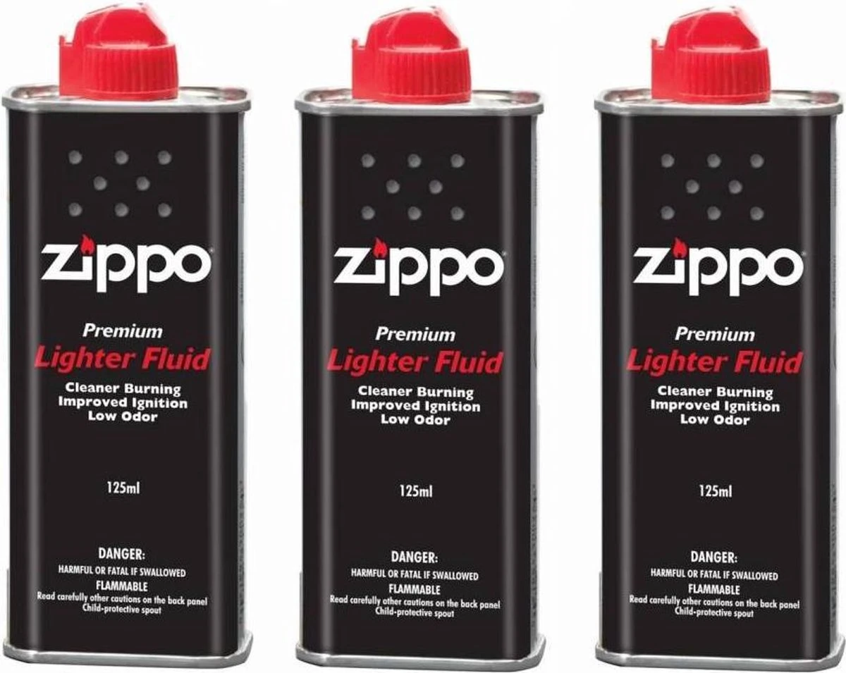 Zippo Originele Zippo Benzine Vloeistof - 125 ML - 3 Stuks 1 Zippo Originele Zippo Benzine Vloeistof - 125 ML - 3 Stuks