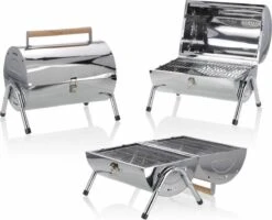 BBQ Collection Houtskoolbarbecue - Cilinder - Chroom -Optimaal Barbecue Winkel 1200x972