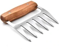 GrillX Luxe Vleesklauwen - Houten Handvat - RVS Meat Claws - Vleesshredder - Pulled Pork, Chicken - BBQ Accesoires 6 GrillX Luxe Vleesklauwen - Houten Handvat - RVS Meat Claws - Vleesshredder - Pulled Pork, Chicken - BBQ Accesoires -Optimaal Barbecue Winkel 1200x992