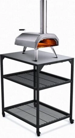 Ooni - Tafel - Medium - Pizza Tafel - 60x80x 90cm - RVS - Zwart 10 Ooni - Tafel - Medium - Pizza Tafel - 60x80x 90cm - RVS - Zwart -Optimaal Barbecue Winkel 654x1200 1