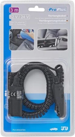 Proplus Verlengkabel Sigarettenaansteker 3m 12/24 Volt 3 Ampère -Optimaal Barbecue Winkel 656x1200