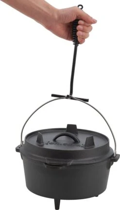 Dutch Oven Enkhuizen Met Deksel Gietijzer Zwart 4,2 L -Optimaal Barbecue Winkel 684x1200 2