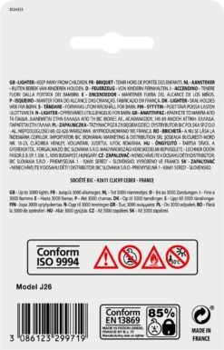 BIC J26 Maxi Vuursteen Flint Aanstekers - Diverse Kleuren - Pak Van 5 Gasaanstekers - Kindveilig -Optimaal Barbecue Winkel 770x1200 1